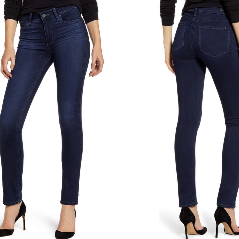 PAIGE Size 28 Regular Super Skinny Dark Wash Jeans